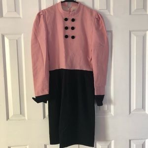 Carolina Herrera Pink and Black Dress (size 4)